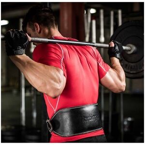 Harbinger Leather Padded Weightlifting Training Gym Belt